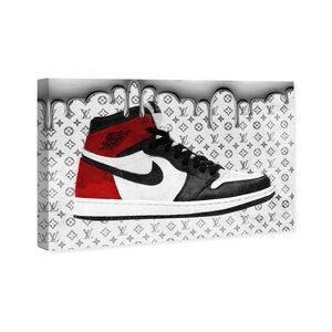 Canvas Louis Vuitton Air Jordan Wall Art